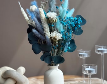 Blue Dried Flower Bouquet: Small Unisex Floral Arrangement