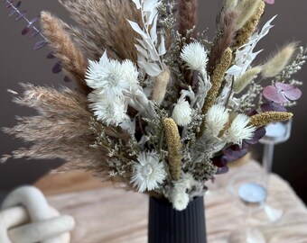 Dried Flowers Bouquet “Velouris” – Neutral Earthy Home Decor, Rustic Gift, Long-Lasting Arrangement