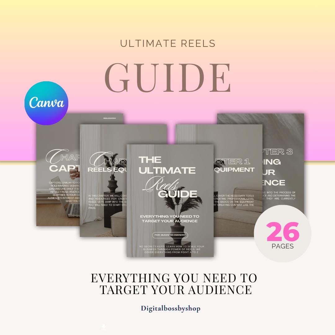 Ultimate Reels Guide - Etsy