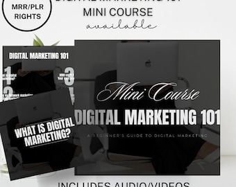 Digitales Marketing 101 Minikurs für Anfänger MRR + PLR