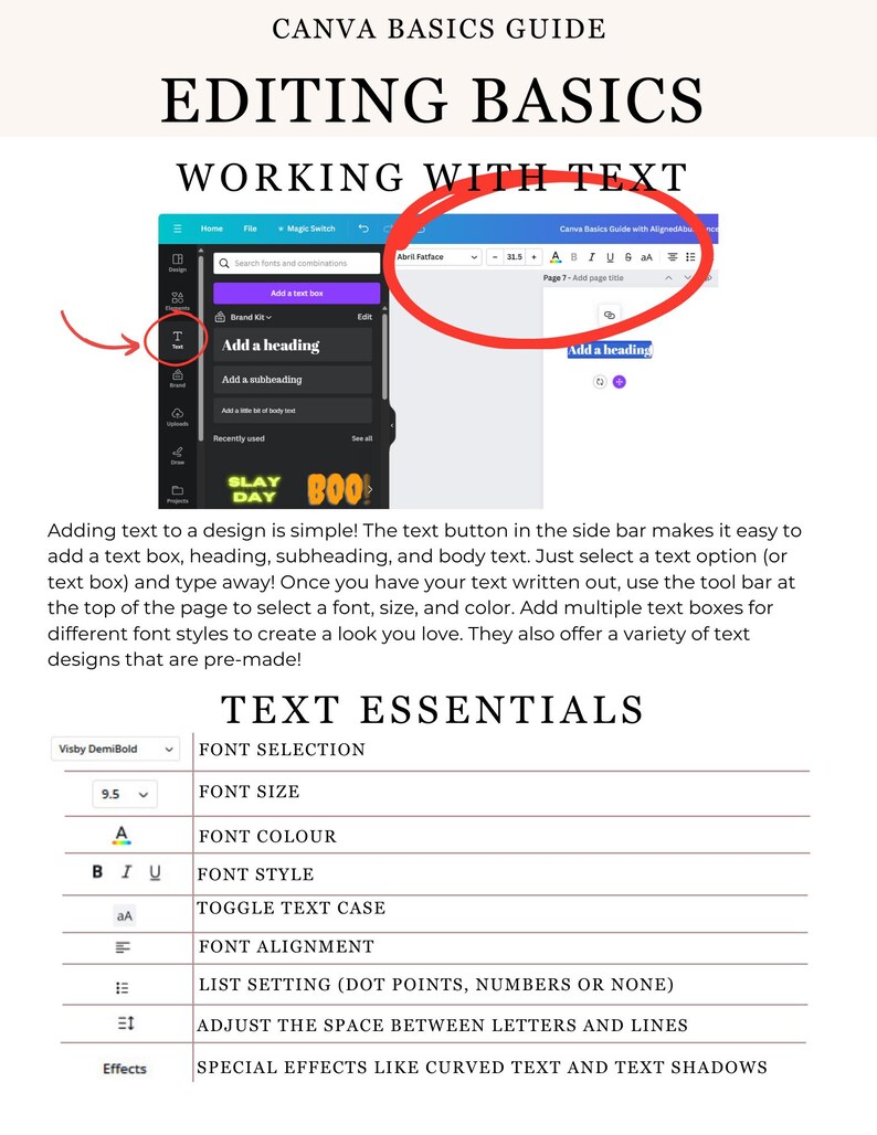 CANVA BASICS GUIDE - Etsy