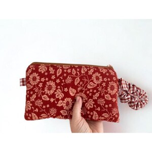 bolso de mano estampado, bordado a mano