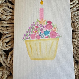 Cupcake birthday card