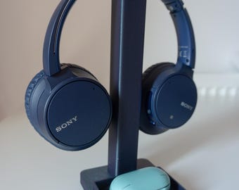 Classic Headphone Holder with Base Storage