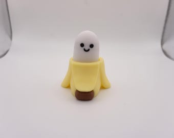 Happy Banana Fidget Clicker Keychain