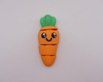 Flexi Kawaii Carrot Keychain