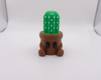 Cactus Fidget Clicker Keychain