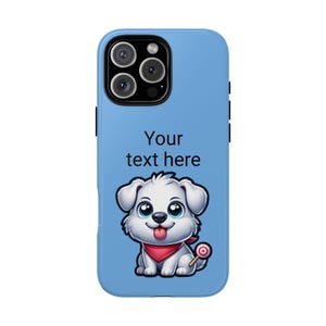 Customizable Dog Phone Case, Cute Pet Lover Gift, Personalized Cellular Cover, Unique Present for Dog Owners, Ideal for Birthdays 14,15,16