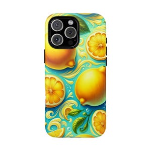Zitrone Obst Handyhülle | Tropische Stimmung | Geschenk für Fruchtliebhaber, Zitrus Design, Sommer Accessoire, natürliche Ästhetik, Iphone 13,14,15,16