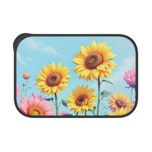 Sunflower Bento Box, Eco-Friendly Meal Prep Container, Picnic Essentials, Lunchbox for Adults, Gifts for Garden Lovers