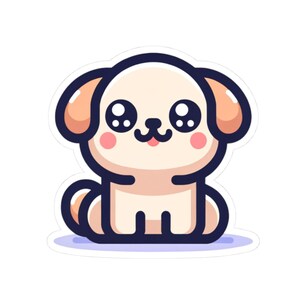 Stickers mignons de bande dessinée pour chien, parfaits pour les amoureux des chiens, décoration d'ordinateur portable, journaux, scrapbooking, cadeaux, autocollants pour enfants