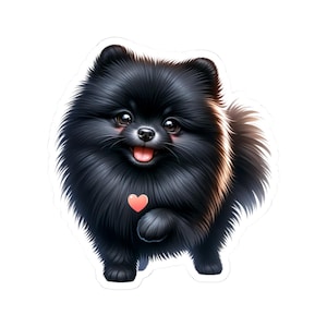 Cute Pomeranian Kiss-Cut Stickers, Dog Lover Gifts, Laptop Decals, Pet Stickers, Party Favors, Cute Decorations Gift for Dog Mom
