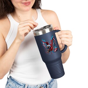 Eagle Insulated Travel Mug: 40oz Stainless Steel Tumbler