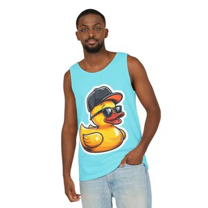 Cool Duck Graphic Tank Top - Casual Summer Style, Beachwear, Gift for Duck Lovers, Funny Apparel, Unisex Fashion