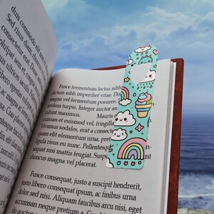 Kawaii Bookmark: Colorful Rainbow Aluminum Bookmark