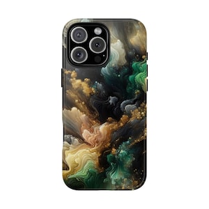 Abstract Art Phone Case: Swirling Design, Impact Resistant