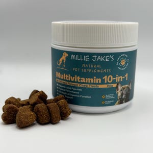 10-in-1 Multivitamin Dog Chew Treats – Natural Dog Vitamins for Joints, Immunity, Skin, Digestion & Overall Wellbeing