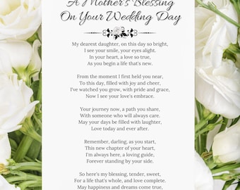 Wedding Day Dad Blessing Card Printable Christian Thank You Card for Father from Bride Groom Son Daughter Digital Download Gift Card