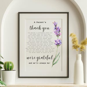 Poema de agradecimiento al maestro imprimible: obsequio de agradecimiento sincero de padres a educadores / Descarga digital de fin de año escolar, impresión de poema.