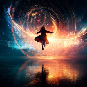 Ascension Through Light Codes - Astral Journey Art Prints