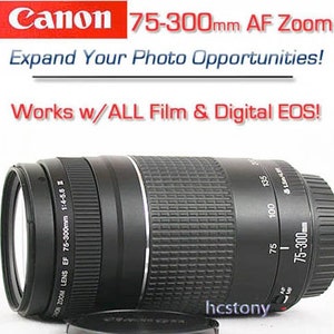 Canon Eos Ef 75 300mm Iii Telephoto Zoom Lens Digital Rebel T3 Etsy