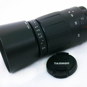 Canon Eos EF Mount Tamron 80-210mm AF Compact Telephoto Zoom Lens+Hood Film~Digital SLR