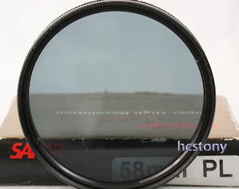 MORRIS Japan 58mm PL 'Polarizing' Filter Great for Outdoors, Daylight, Nature, Portraits & more!