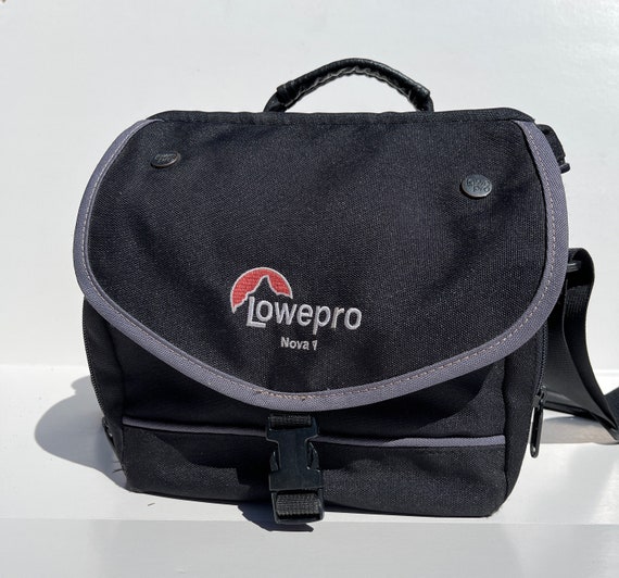 Padded Lowepro Nova 1 Camera Bag Black W gray Accent Film or Digital Etsy