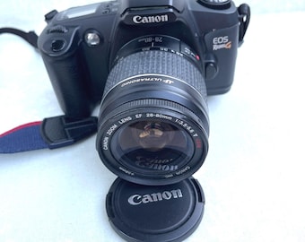 FILM -CANON Eos Rebel G SLR Camera Ultrasonic 28-80 Zoom Lens~Clean & Tested Great 4 Student-Inc Batteries+Strap
