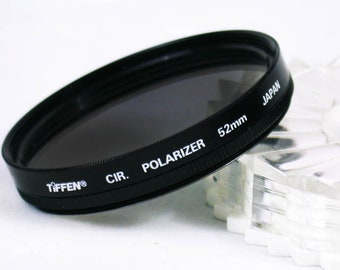 TIFFEN 52mm C-PL 'Circular Polarizing' Filter Great for Outdoors, Daylight, Nature, Portraits & more!