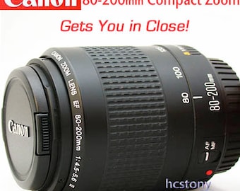 Canon Eos EF 80-200mm AF Compact, Lightweight Telephoto Zoom Lens~Film~Digital SLR *Read*