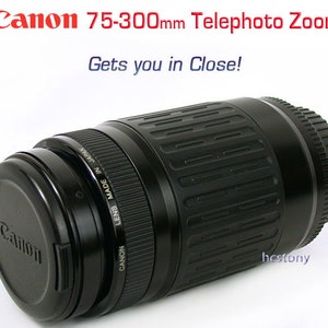 Canon EOS EF 75-300mm Type 1 JAPAN Telephoto Zoom Lens Digital Rebel T3 7D 60D 7D & More