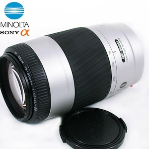Minolta Maxxum/SONY Alpha 75-300mm f:/4.5~5.6 Telephoto Zoom Lens XLNT Cond, Silver!