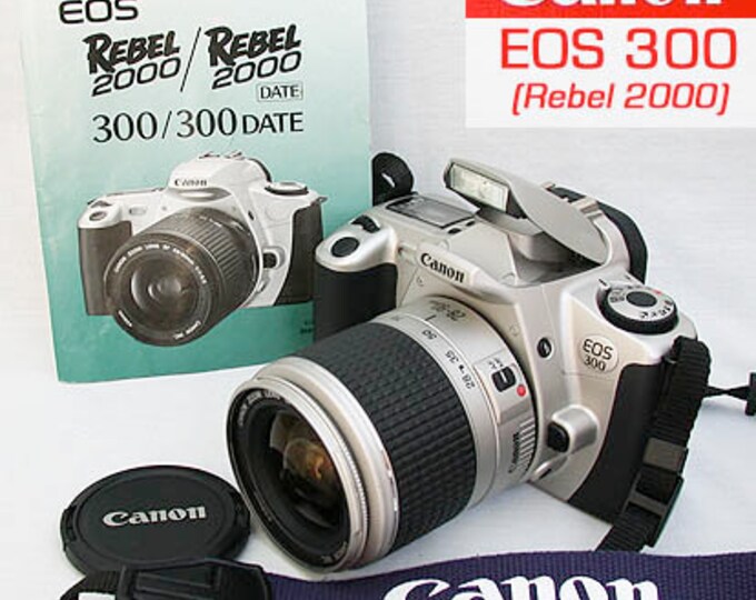 Canon EOS Rebel 2000 /300 SLR FILM Camera 2890mm Zoom Lensclean