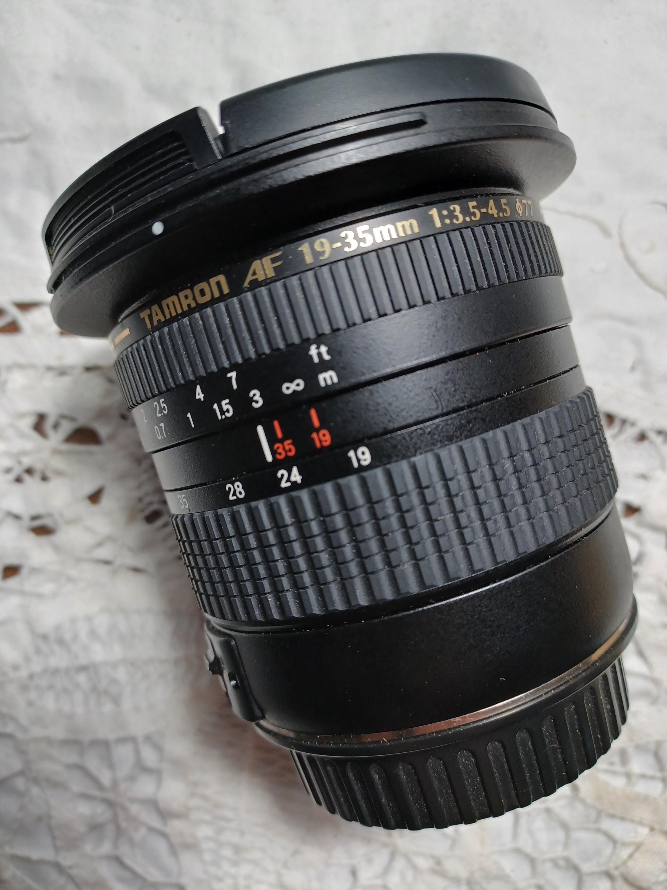 Canon EF Mount TAMRON 19-35mm F:3.5-4.5 Extra Wide Angle Zoom Lens 