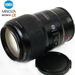 Minolta Maxxum/SONY Alpha 'A' Mount 100-300mm f:/4.5~6.7 QUANTARAY Telephoto Zoom Lens XLNT Black!