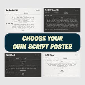 Filmdrehbuch Poster / Anfrage für Dein eigenes Drehbuch / Drehbuch Poster / Drehbuch Poster / Tv-Serie Drehbuch Poster / Drehbuch Poster / Wanddeko