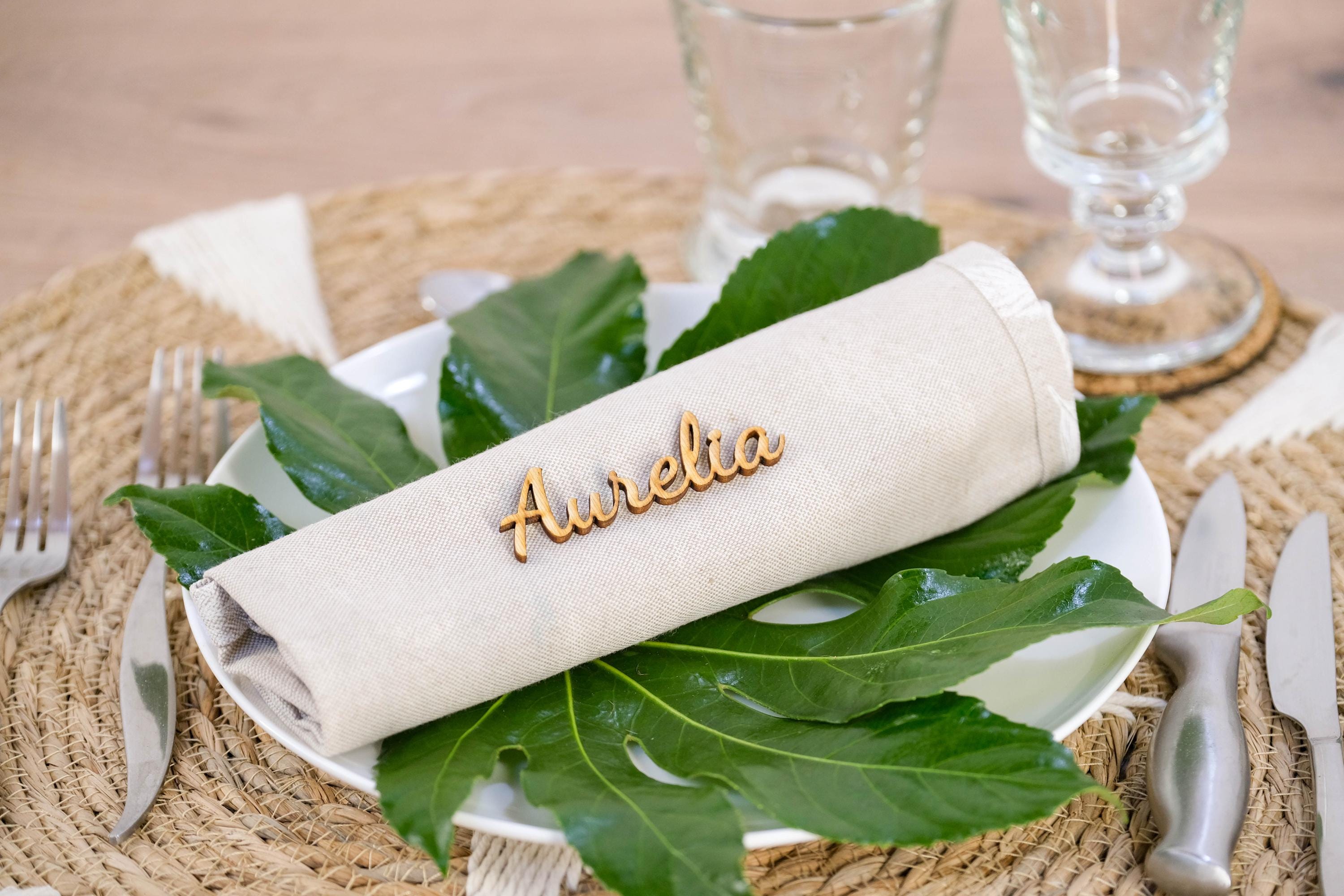 Lot De 50 Marque-Places Libellule Découpés Laser - Pour Mariage, Anniversaire, Banquet, Réception - 9
