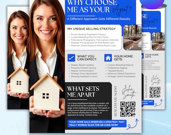 Einführung in die Wohnung Flyer, Neuer Makler für Makler, Einführungsbrief für Makler, Realtor Farming, Immobilen Marketing, Canva Editable