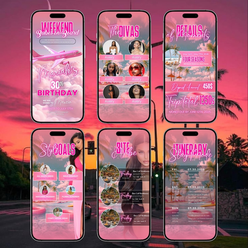 Girls Trip Animated Itinerary, Digital Template, Travel Itinerary invite, Birthday Weekend Party Itinerary, Digital Schedule, Canva Editable
Digital Birthday Weekend Invitation Animated Travel Itinerary Girls Trip Vacation Schedule Editable Planner Template Event Itinerary Video, Digital Travel itinerary, itinerary template, Birthday Weekend Invitation, Weekend Itinerary, Digital Schedule, Girls Trip, Jamaica Travel Template  Travel Itinerary Birthday Girls Trip Schedule Digital Video Invite