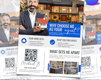 Folleto de introducción sobre bienes raíces / Folleto de lo que me hace diferente / Folleto de introducción / Marketing inmobiliario / Folleto de agricultura / Folleto de marketing
