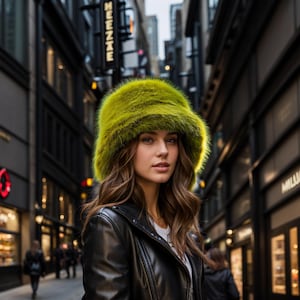 Handmade faux fur bucket hat, fake fur hat, fuzzy hat, fluffy hat, festival hat