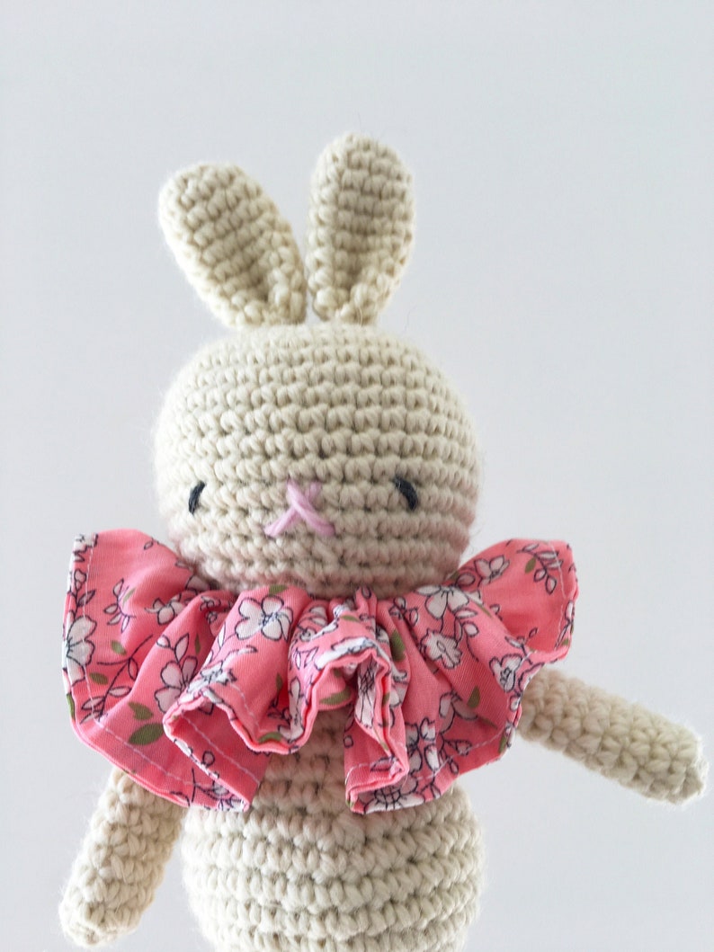 Amigurumi bunny, white bunny, bunny stuffed toy, crochet stuffed toy, crochet softie, bunny doll, baby room, kid room, baby shower, kid gift image 1