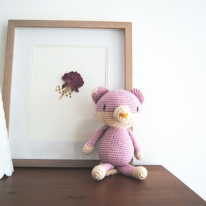 Pink Wolf Amigurumi, plush toy, softy Wolf, Wolf doll, Wolf toy, handmade toy, crochet Wolf, Amigurumi doll, Woodland toy, kawaii toy, cute