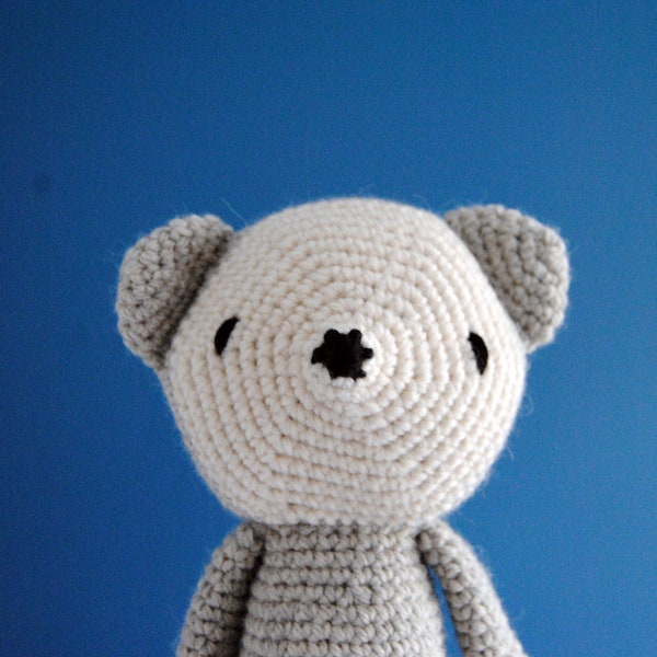 Renard Amigurumi, peluche renard, doudou renard gris, gris clair, cadeau de Noël, pour enfants, kawaii, kawai, animal au crochet