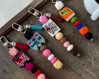 Teacher bag charm.  Teacher appreciation gift.
