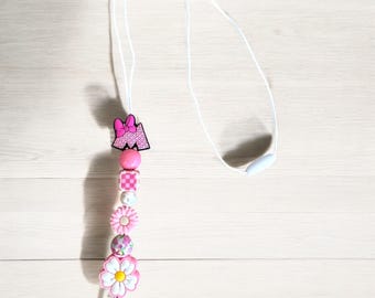 Minnie Mouse inspired lanyard for keys, badges, etc.