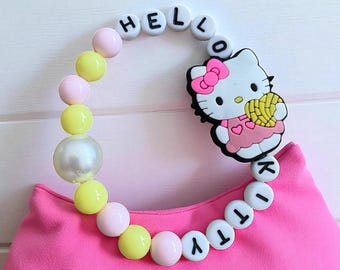 Pulsera de cuentas inspirada en Hello Kitty