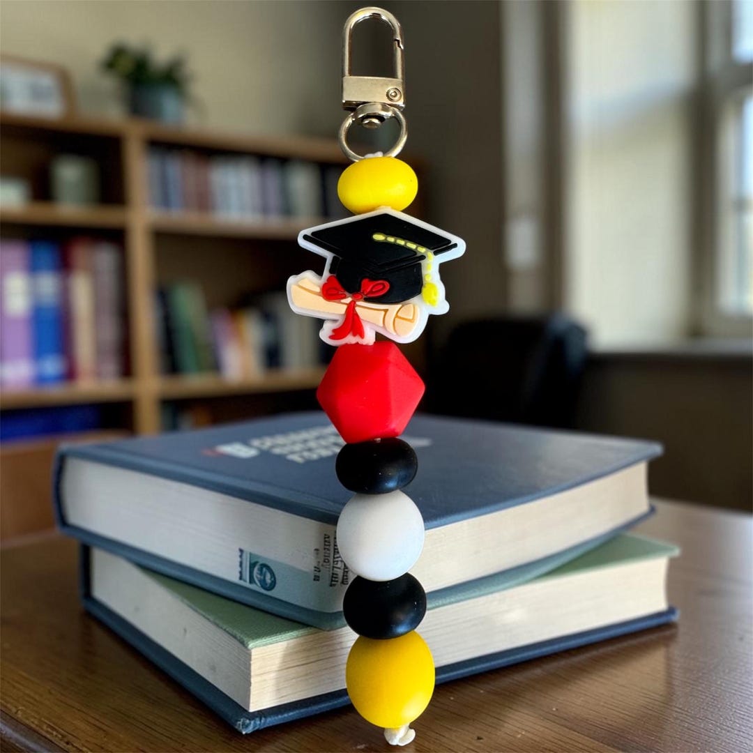 Graduation Cap Bag Charm - Etsy