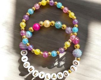 Disneyland 70th Anniversary bracelet set